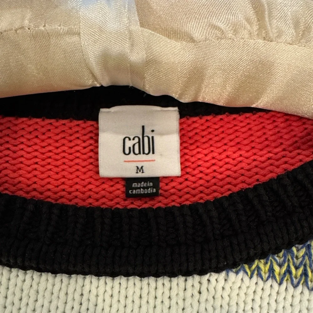 CAbi Pop Crop Sweater Medium - Picture 5 of 9